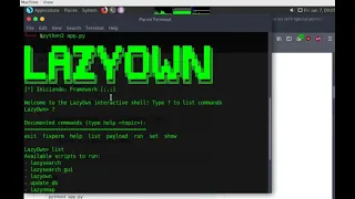 Real-Time Network Sniffer in Python Watch the Script in Action LazyOwn Redteam Framework