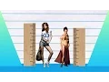How Much Taller - Barbara Palvin vs Carrie Fisher