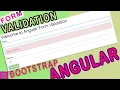 Angular Reactive Form Validation Angular Forms Tutorial Bootstrap ujjwal technical tips