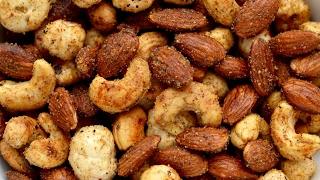 Quick Healthy Spicy Masala mixed nuts How to Make Quick Easy Masala Nuts