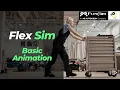 FlexSim Operator Animation Tutorial Push Cart Setup with Process Flow