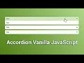 Accordion With Vanilla JavaScript