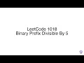 LeetCode 1018 Binary Prefix Divisible By 5