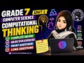 Unit 3 7th Class Computer Science Computational Thinking Complete Solved Exercise SNC New Book