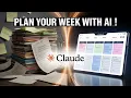 Use Claude AI to Create Daily Weekly Planner