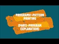 Program97-Pattern Printing Part2-Program Explanation