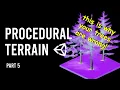 how to make a procedural grid world in under 2 minutes in unity part 5 trees