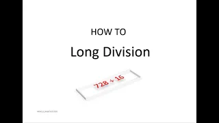 HOW TO Long Division -