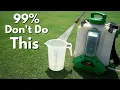 Backpack Sprayers - You won t get the best result without doing this