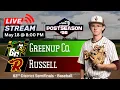 LIVE Greenup County Russell KY High School Baseball District Tournamemt