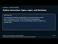 Python Interaction Types Input and Decisions