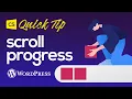 Add a Scroll Progress Bar to WordPress with Cornerstone