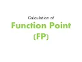Function Point Calculation