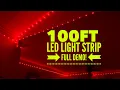 DAYBETTER 100FT LED Strip Lights for Bedroom Unboxing Full Demo How to Connect 2x50FT rolls