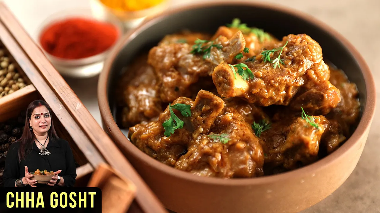 Chha Gosht Recipe   How To Make Himachali Mutton Curry   Authentic Mutton Recipe By Smita Deo