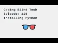 Episode Installing Python and Notepad using Jaws 2018 Screenreader