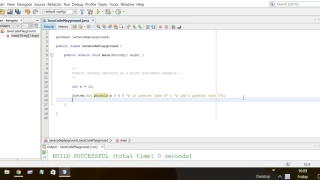 Java Beginners - ternary operator