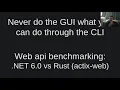Web api benchmark NET 6 0 vs Rust actix-web
