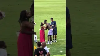 لقاء أم لمين يمال و أخيه بنيكو وليامس Lamineyamal Athlete Worldcup Larche 