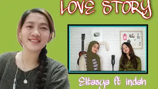 Download LOVE STORY-by:TAYLOR SWIFT (Cover By.Eltasya Natasha ft Indah Aqila||REACTION||Cindy Hyun PH MP3