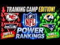 2026 NFL Power Rankings Training Camp Edition