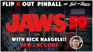 LIVE Stern Pinball S JAWS 50th Anniversary With Rick Naegele 