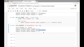 Functions Keyword Variable length arguments