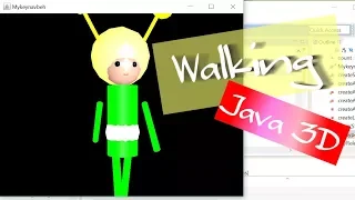 Java 3D How to Make a Walking Little Alien Robot with Source Code