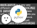 Mocking a class Mock or patch