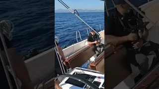 What it’s like at the Swan 51’s helm. #luxurylifestyle #luxuryliving #luxuryyacht #yachtinglifestyle