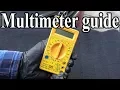 How to Use a MULTIMETER - Beginners Guide Measuring Volts resistance continuity Amps