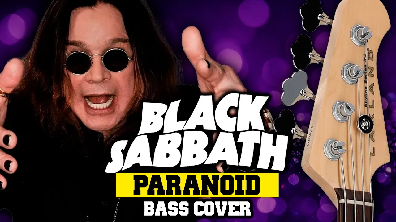 Black Sabbath - Paranoid | Bass Cover | Play-along Tabs in Video Black Sabbath - Paranoid | Bass Cover | Play-along Tabs in Video