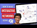 Create Interactive networks using R programming