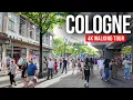 COLOGNE Germany Sunny Day 4K Walking Tour