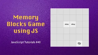 Memory Blocks Game in JS JavaScript Tutorials Web Development Tutorials