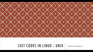 Exit Codes in Linux