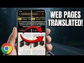 How To Translate Entire Web Pages in Google Chrome Mobile Quick and Easy