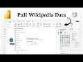 How to connect Power BI to Wikipedia and import data