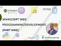 FULL JAVASCRIPT WEB DEVELOPMENT COURSE 2022 PART NINE Javascript Events