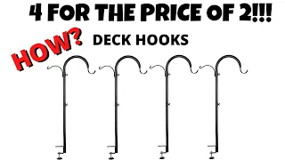 WOSIBO 4 Pack Three Span Deck Hook REVIEW