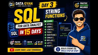SQL String Functions Explained UPPER LOWER LENGTH TRIM SUBSTRING More Day 3