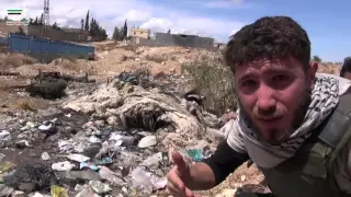 معاذ الشامي فيديو 18 من داخل خان طومان المحررة وعشرات الجثث للميليشيات الطائفية تملأ شوارعها 