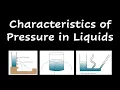 Characteristics of Pressure in Liquids Physics