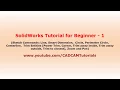 SolidWorks Tutorial for Beginners - 1 Sketch Tools