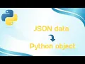 JSON data to Python Object