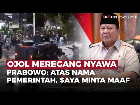 Prabowo Buka Suara Soal Peristiwa Pengemudi Ojol Terlindas Mobil Brimob