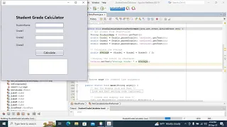 Student Grade Calculator Using Java Netbeans