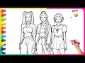KPOP DEMON HUNTERS Coloring Pages Mira Rumi Zoey Coloring Book Pages Satisfying Art Therapy