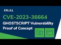 Ghostscript Vulnerability CVE-2023-36664 Proof of Concept