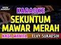SEKUNTUM MAWAR MERAH - KARAOKE NADA WANITA ( ELVY SUKAESIH )